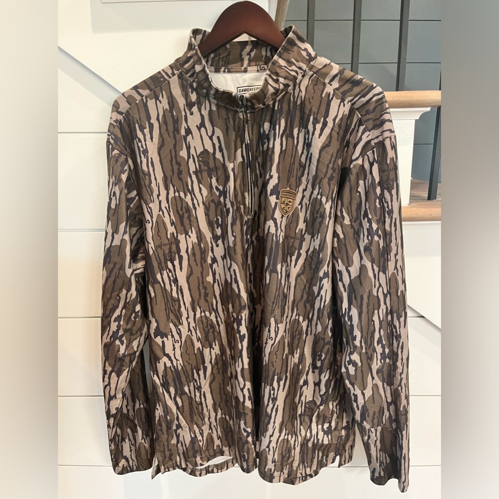 Gamekeeper by Gamehide Harvester Quarterzip Pullover Men’s Size 2X Hunting Camo
